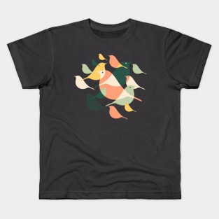 Abstract birds silhouette Kids T-Shirt